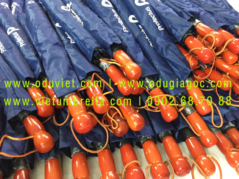 xưởng sản xuất ô dù cầm tay in logo quảng cáo